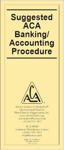 Suggested ACA Banking Accounting Procedure